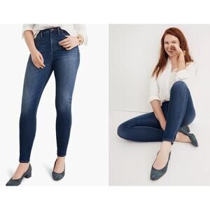 Madewell 10-Inch‎ High Rise Skinny Jeans Size 25 0 Dark Wash